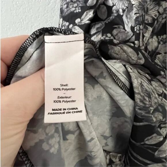 Cinq a Sept Alicia Floral Smocked Mock Neck Dress - Picture 7 of 9